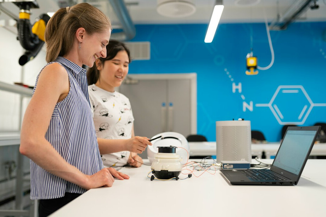 research team working