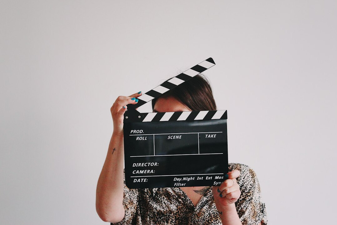 woman actress in film scene