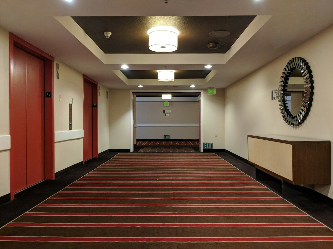 Elegant red carpet event with photographers