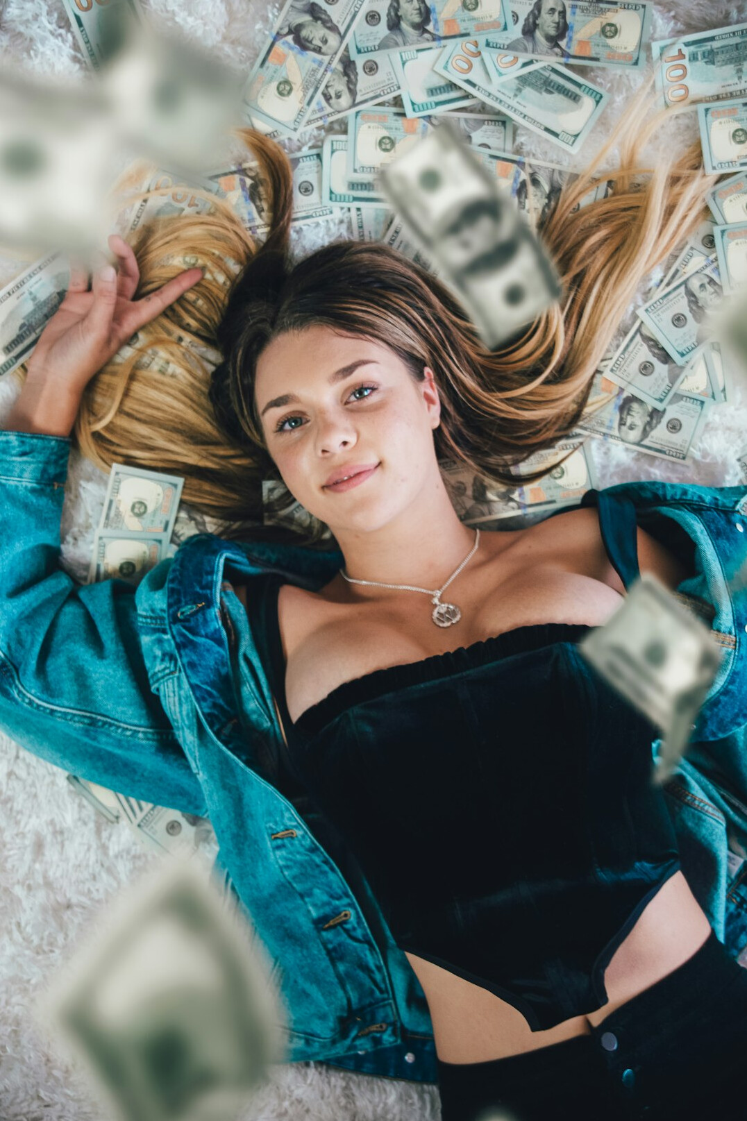 Uruguayan model and influencer studio portrait