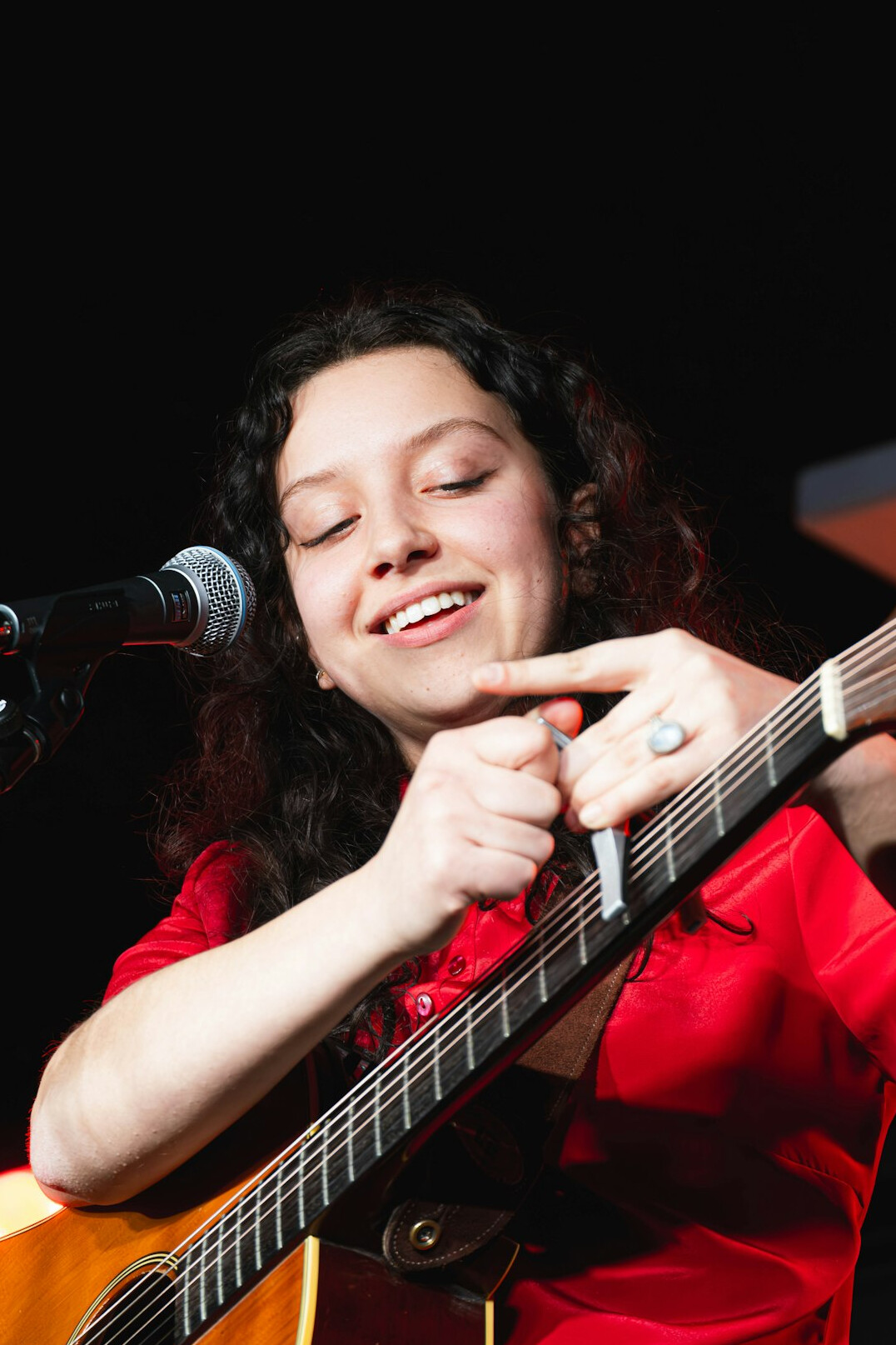 Uruguayan musician posing in studio portrait